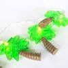 EVERMORE Outdoor Battery Operated Coconut LED Palm Tree String Lights