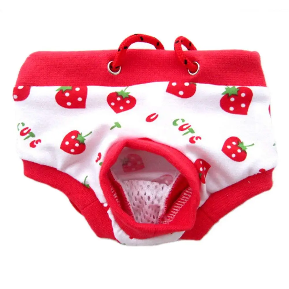 Female Dog Bitch Mating Season Heat Pants Nappy Hygiene Pattern 4 Colors S M L XL