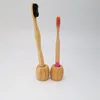 Zero waste bamboo toothbrush with bamboo toothbrush single holder for easy dry and keep clean