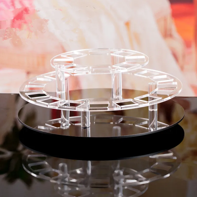 Custom Counter Top Lipstick Display Stand/rotating Acrylic Lipstick