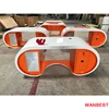 Luxury Artificial Marble Curved Executive Office Manager Ceo Google Desk Computer Table Design