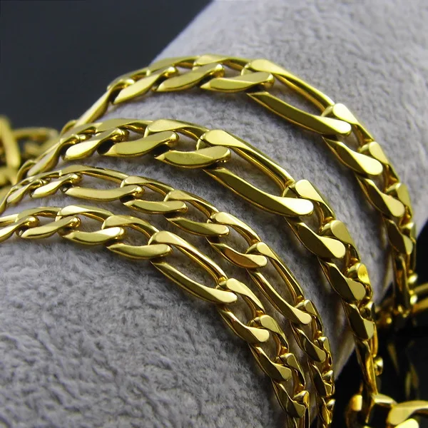 316l Stainless Steel Necklace Gold Necklace 3 1nk Titanium Steel