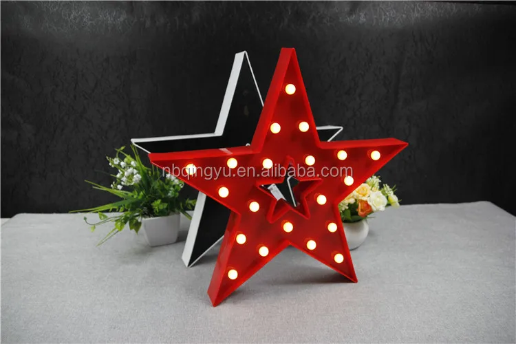 20leds Marquee Light Star Shaped Led Plastic Signlighted Marquee Star