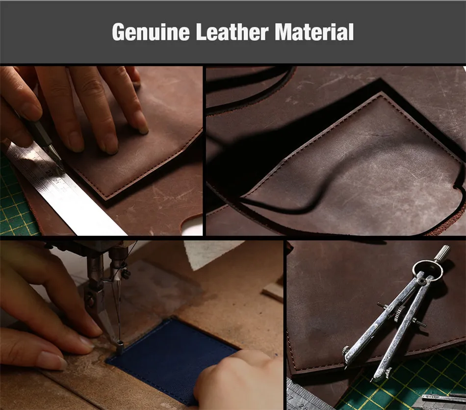 genuine leather material and production