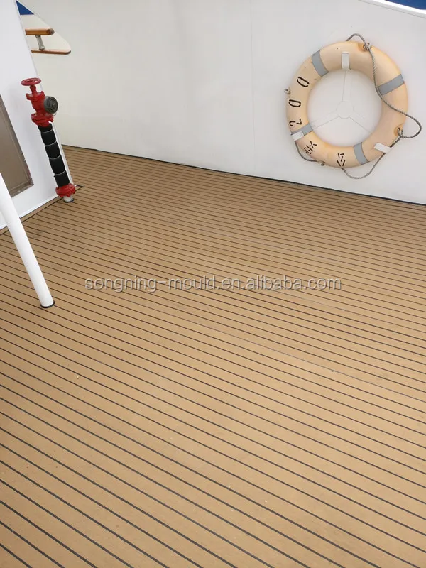 Rutsch Festes Pvc-bootsdeck/boots Boden Aus Synthetischem Teakholz ...