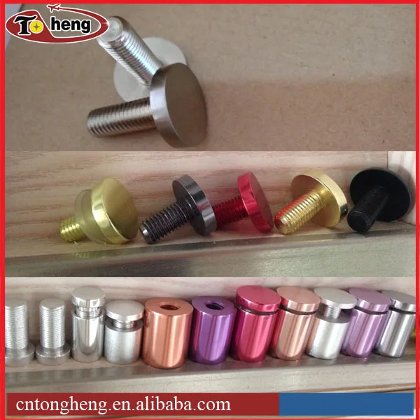 Precision Brass Glass Standoff With Threaded Stud Buy Sign Standoff