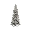 slim snowing christmas trees
