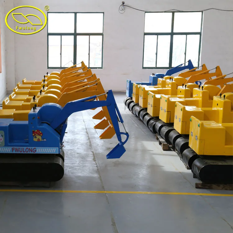 Indoor And Outdoor Playground Child Excavator Amusement Kids Play Rides
