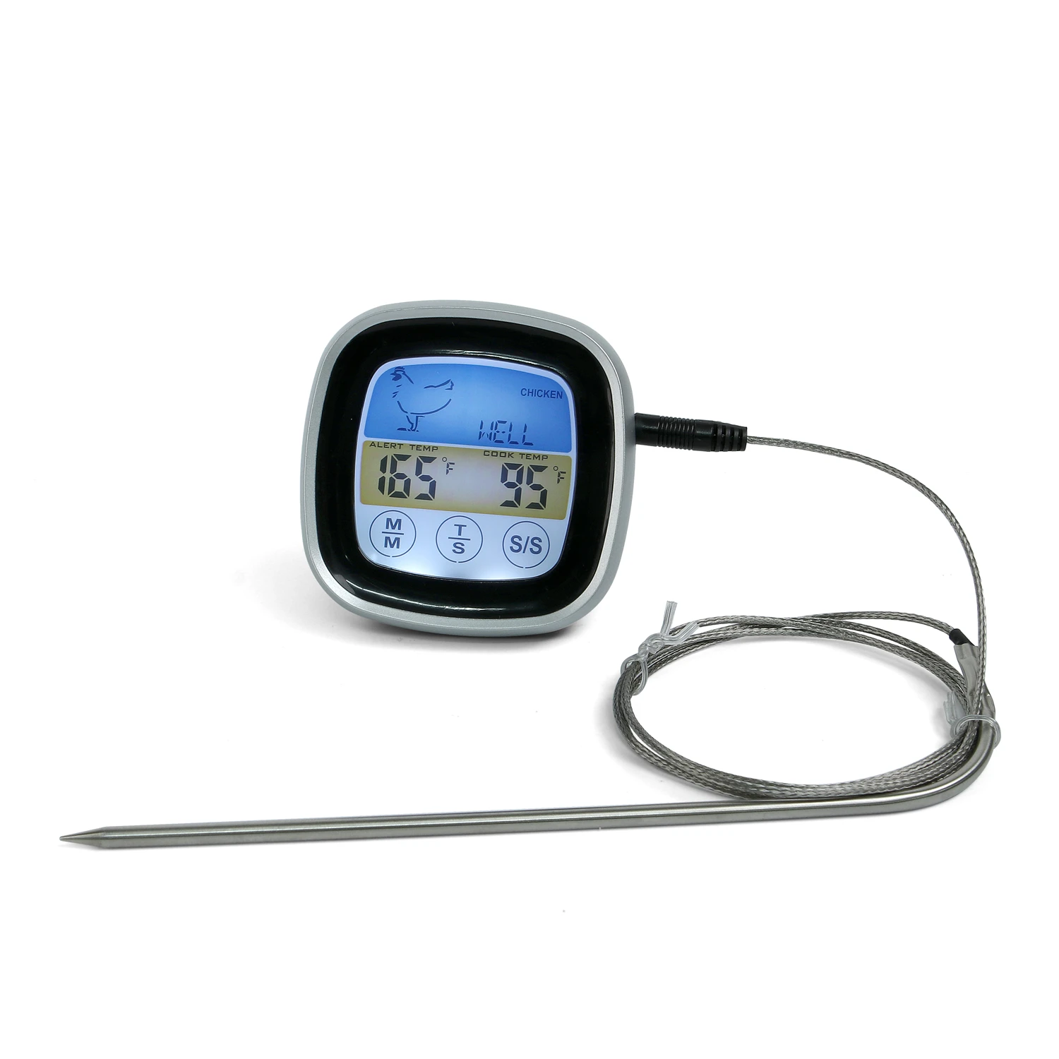 Digital Meat Thermometer Colorful Screen with Backlight Both for Kitchen and Outdoor Meat Thermometer