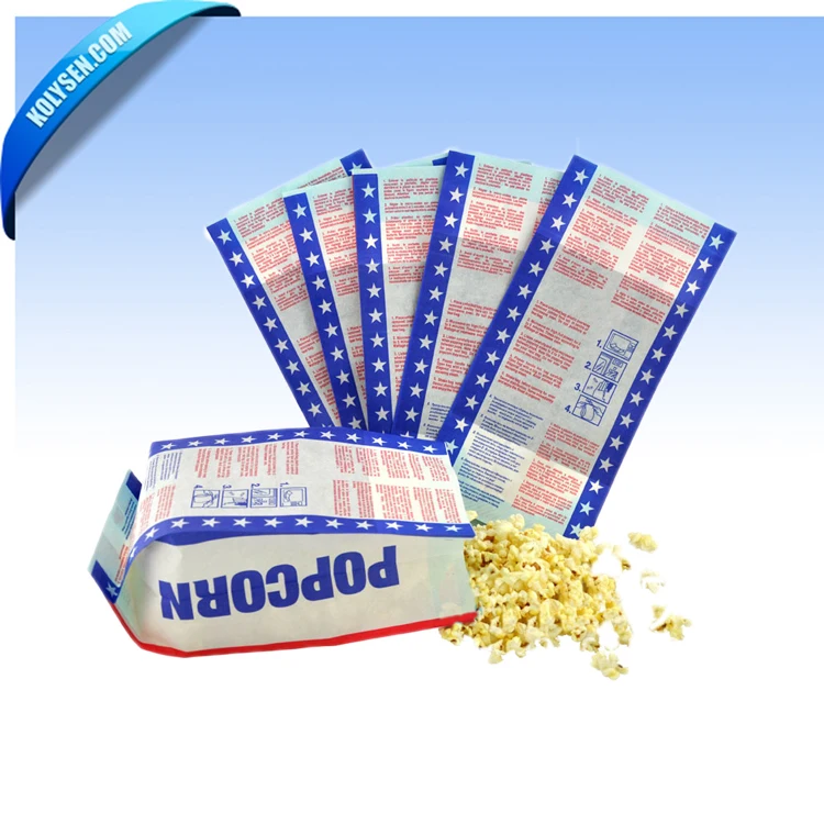 Excellent oil-proof microwavable popcorn bag with reflective film