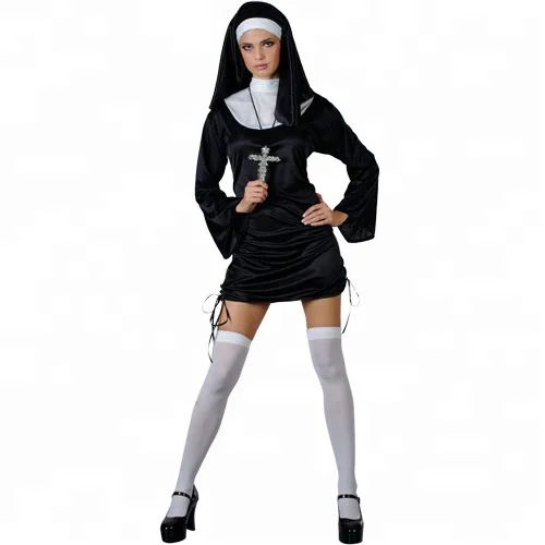 Nun/'s Headpiece /& Collar Kit Ladies Religious Saints /& Sinners Hen Party Costume