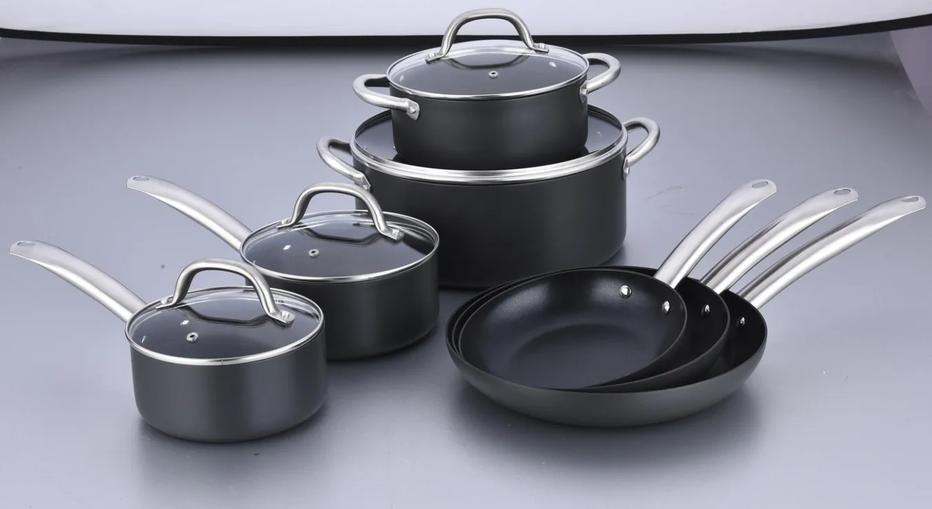 Pressed Aluminum Non Stick Coating Cookware Set Buy Non Stick