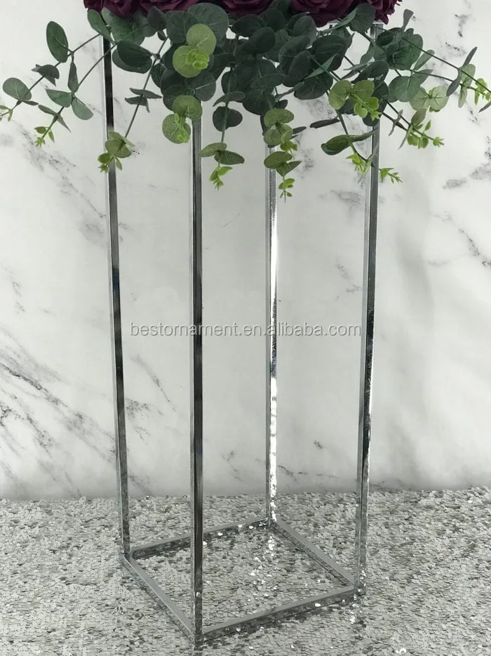 tall metal flower stand centerpiece