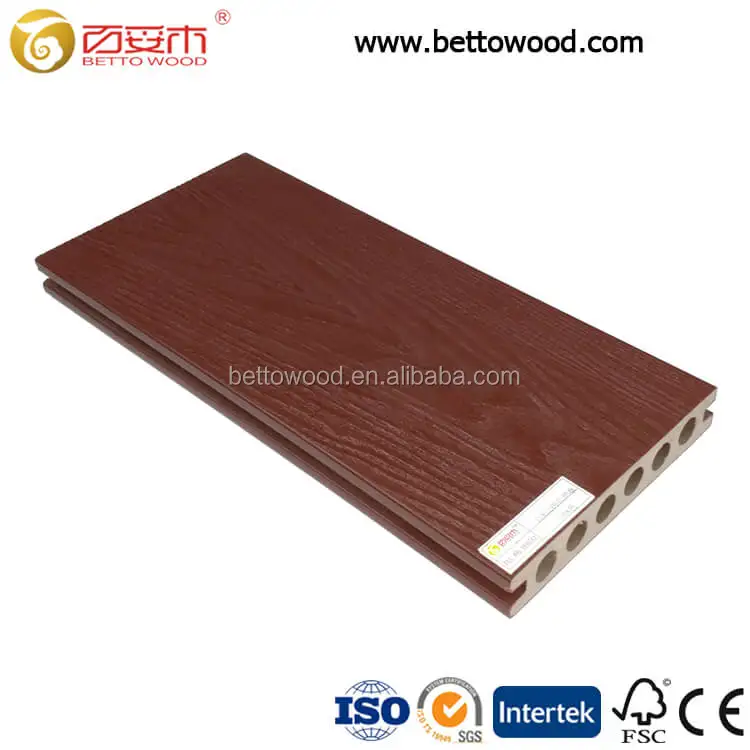 Recycled Skid Resistance Outdoor Wood Plastic Composite Deck Swimming Pool Floor Walkway Veranda Waterproof WPC Board