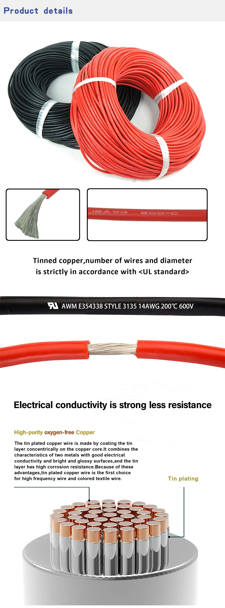 In Stock Ul3135 16awg Silicone Rubber Tinned Copper Electrical Wire And Cable For Led Lighting View 16awg Silicone Wire Yue Zhen Product Details From Donggaun Yuezhen Wire And Cable Co Ltd On