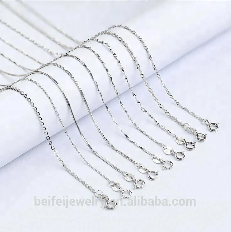 Fine Quality 925 Italian Silver Chain necklace in silver jewelry