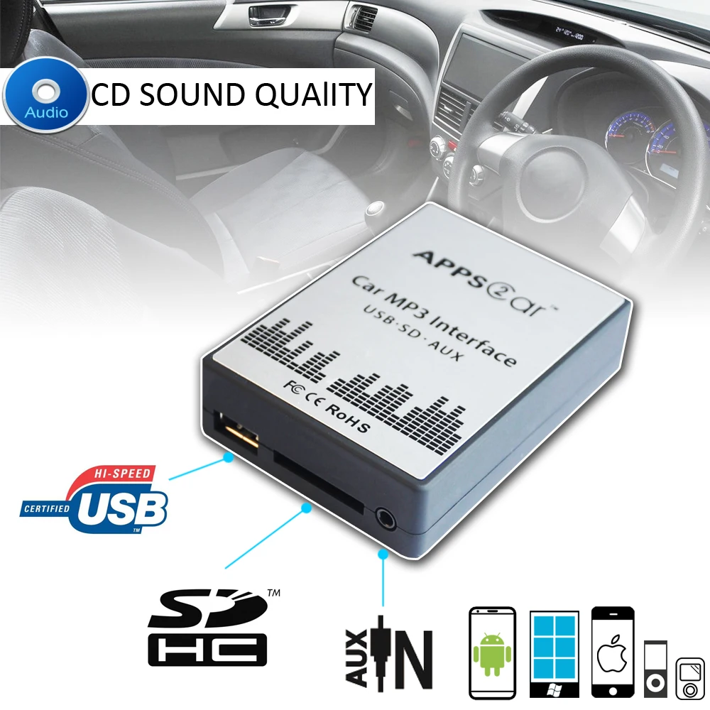Apps2car Mazda 3 Car Video Interface With Usb Sd Aux,Digital Music Changer For Mazda 2 3 5 6 - Buy Car Mp3 Interface With Usb Sd Aux,Car Usb Interface For ...