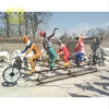 Hot Selling Playground Decor Fiberglass Crafts New Product Cartoon Cycling Clown Statue Sculpture
