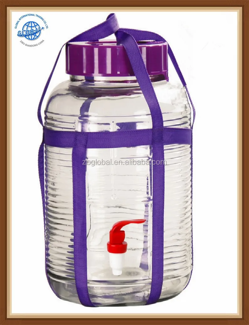 Hot Sale 5gal 6 Gal Glass Wide Mouth Carboy With Spigot Glass Jar