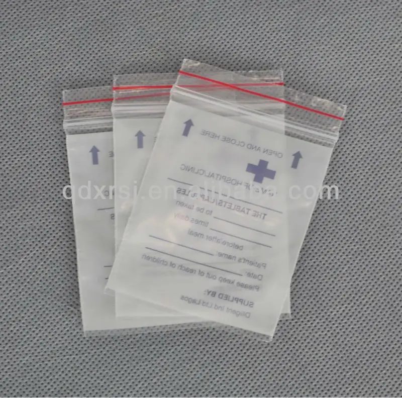 Small Pill Pouch Medical Pill Bags Ziplock Bags Virgin Pill Zipper Bags