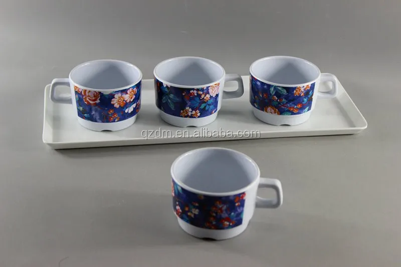 Melamine Tray And Tea Cup Sets