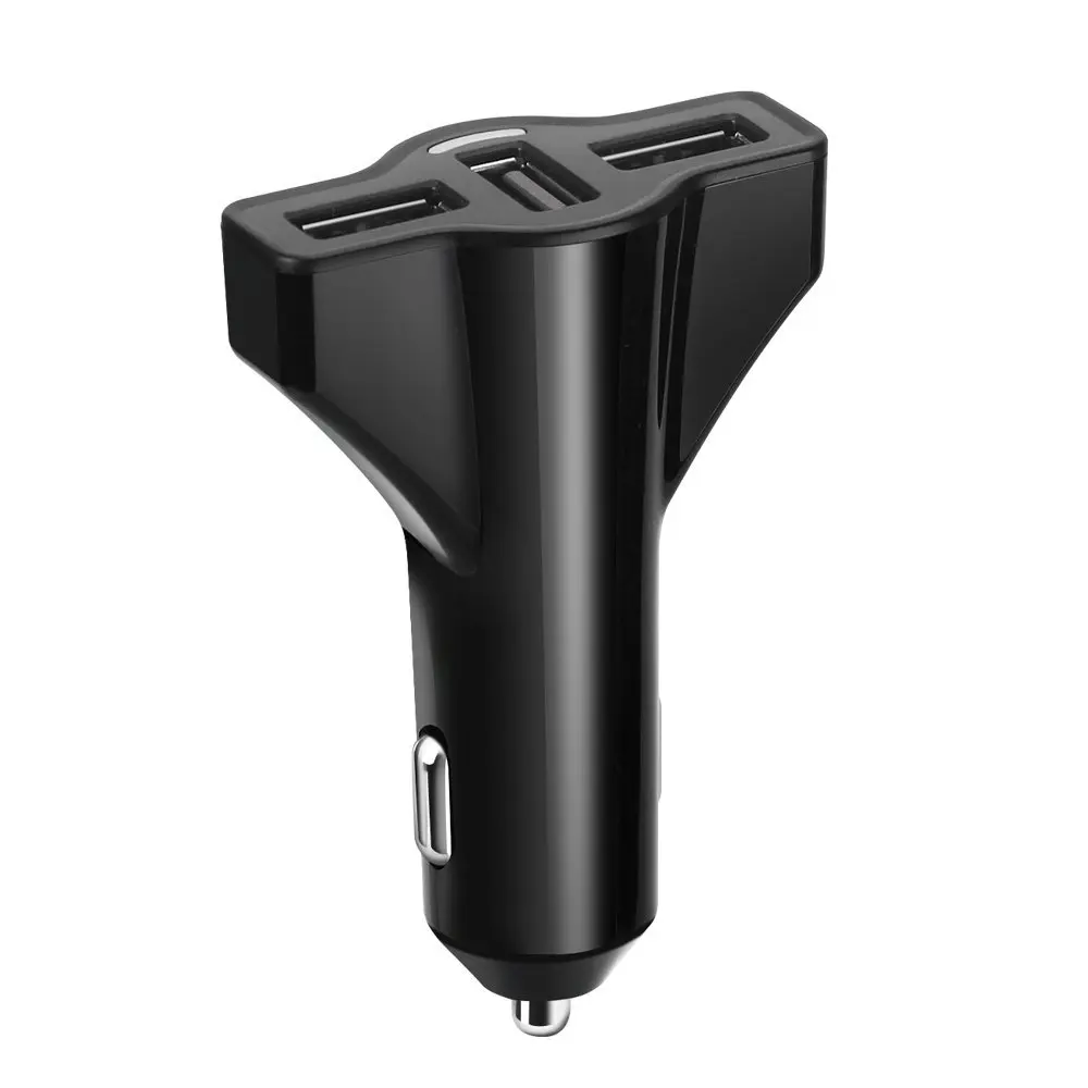 ShuoGe 2.1A / 24W 3-Port Car Charger for iPhone 6 / 6S Plus / 5S / 5 / 4, iPad, Ipod, Samsung Galaxy, Smart Phones, Tablets - Black