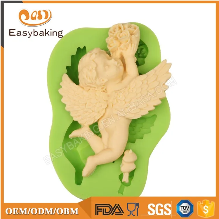ES-1920 Angel shape silicone cake decoration mold fondant tool