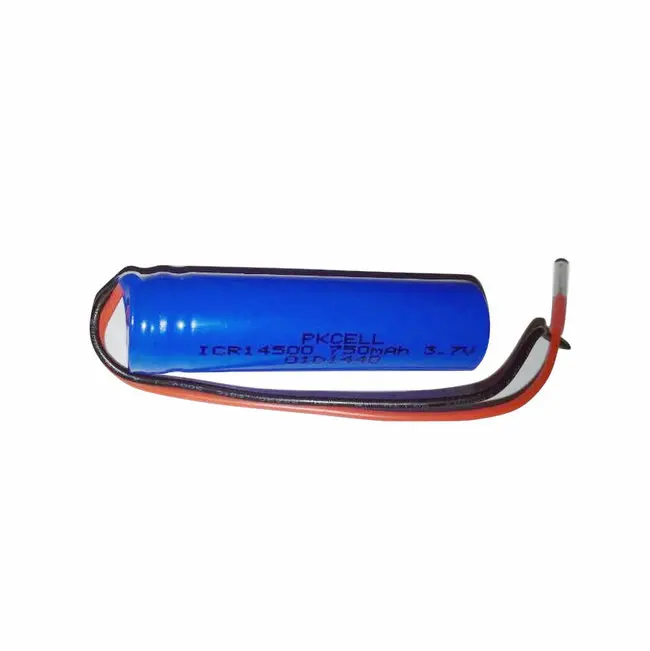 3.7v ICR14500 750mah 2