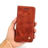 Best seller phone accessories classical crazy horse flip PU leather phone shell for iphone 8 plus case