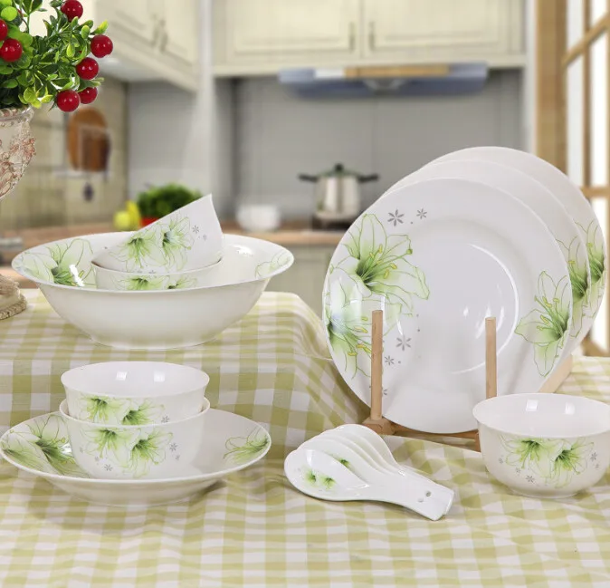 Haonai Microwave Safe Ceramic/porcelain Dinner Set Homeware Kitchenware