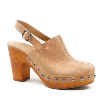 chunky heel clogs