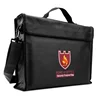 Fireproof Security Storage Document Bag with Non-itchy Silicon Coated For Bank and House Large capacity fireproof document box