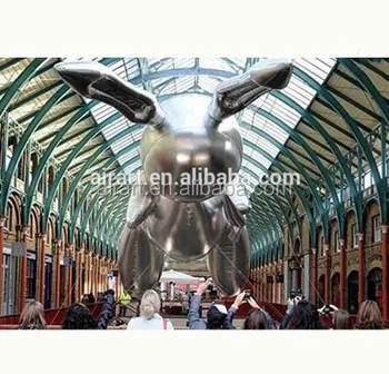 Giant Inflatable White Rabbit Events In Stage Decoration For The