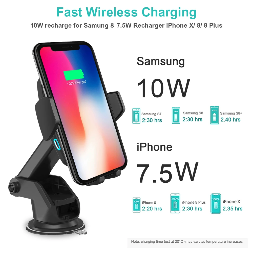 10W 7.5W 5W Qi Cargadores automáticos de inducción rápidos 10W 7.5W 5W Qi Cargadores automáticos de inducción rápidos