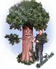 outdoor playground speaking animatronic artificial tree