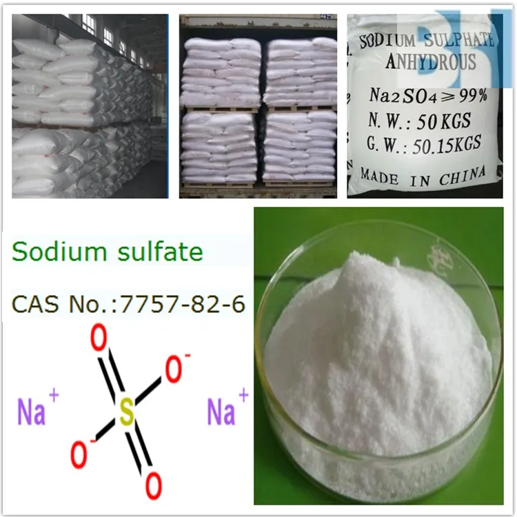 Glauber Salt Sodium Sulfate Anhydrous 99% Na2so4 Price For Textile Cas ...