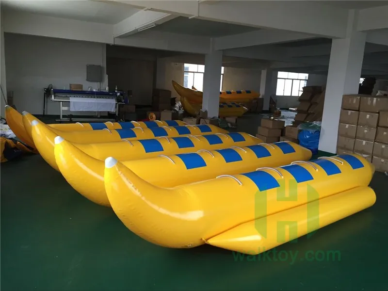 Price Inflatable Flying Banana Boat With Rope Blower Water Toys Game