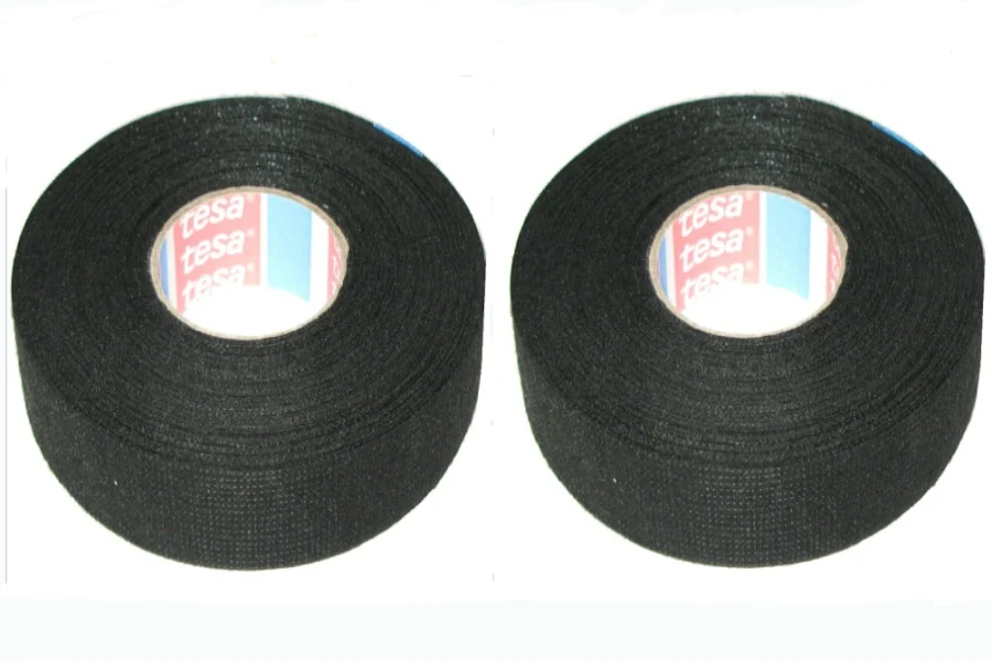 2Pcs 19mm x 25m Wiring Loom Harness Adhesive Cloth Fabric Tape Cable Loom