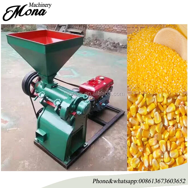 White Corn Flour And Grits Machine/ Corn Peeling And Grinding Machine