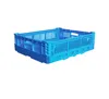 folding type 23.6" x 19.7" x 6.7" inch plastic collapsible storage crates for racking display
