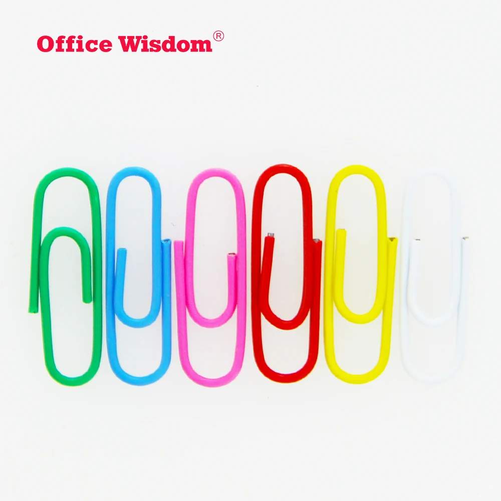 Eco Friendly Colored Coated 50mm Paper Clips Jumbo Stainless Steel