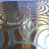 hairline etching bronze stainless steel sheet wall panel
