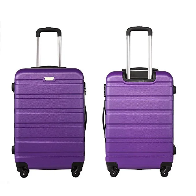 Alibaba Abs Pc Trolley Luggage Bag Factory Fashion Hard Shell Suitcase