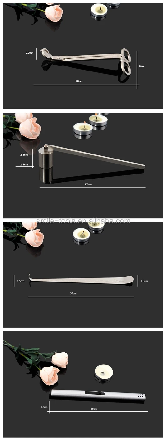 Bronze Colour Candle Wick Scissors Wick Trimmer Candle Snuffer Wick