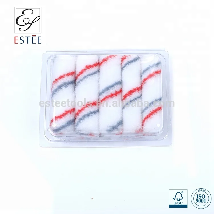 Building Wall Painting Tools 4" Mini Polyester Microfiber Cover Sleeve Eurostyle Paint Roller