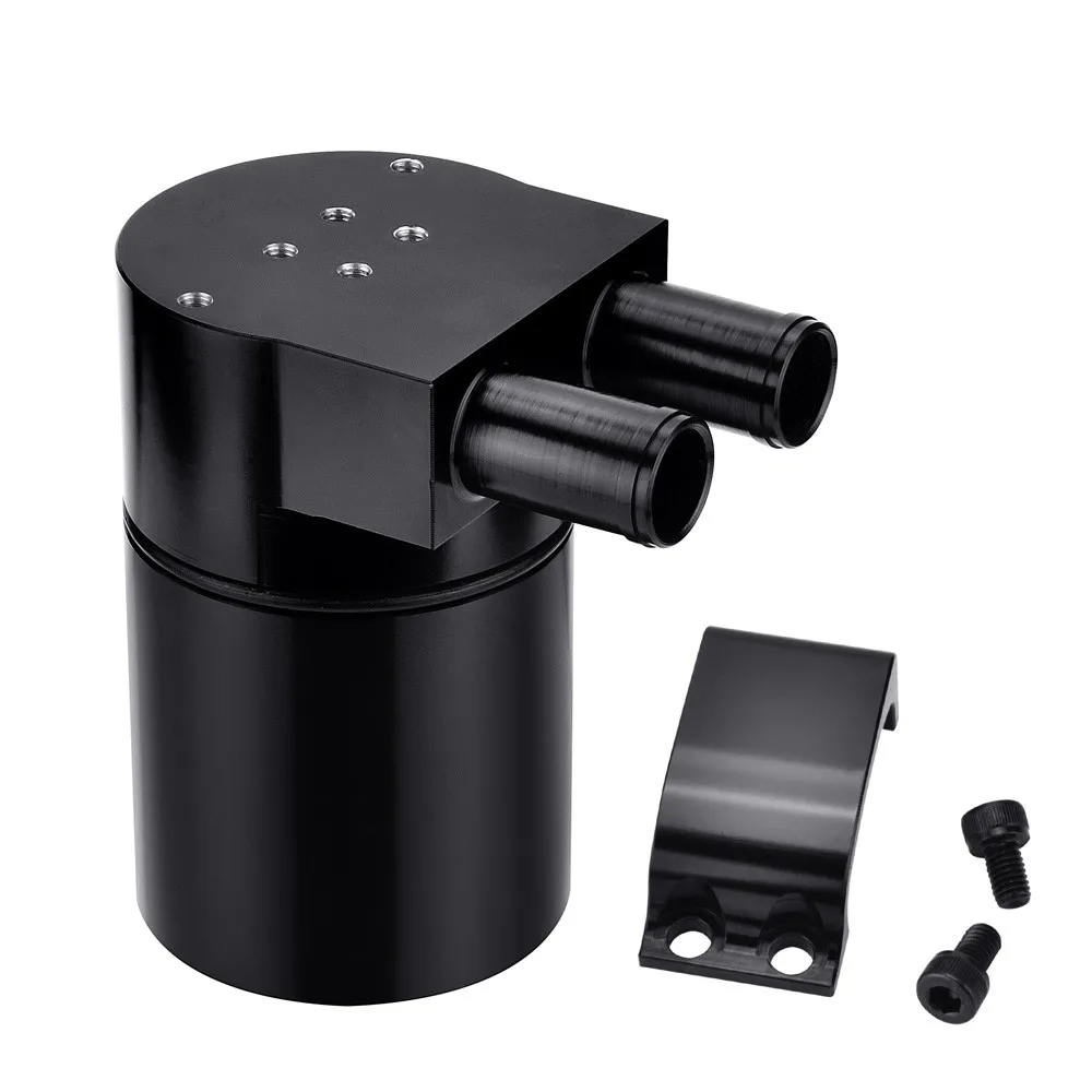 300ml Aluminum Baffled Oil Catch Can Tank Reservoir Breather With