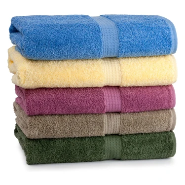 100% egyptian cotton dyed white hotel bath terry towels