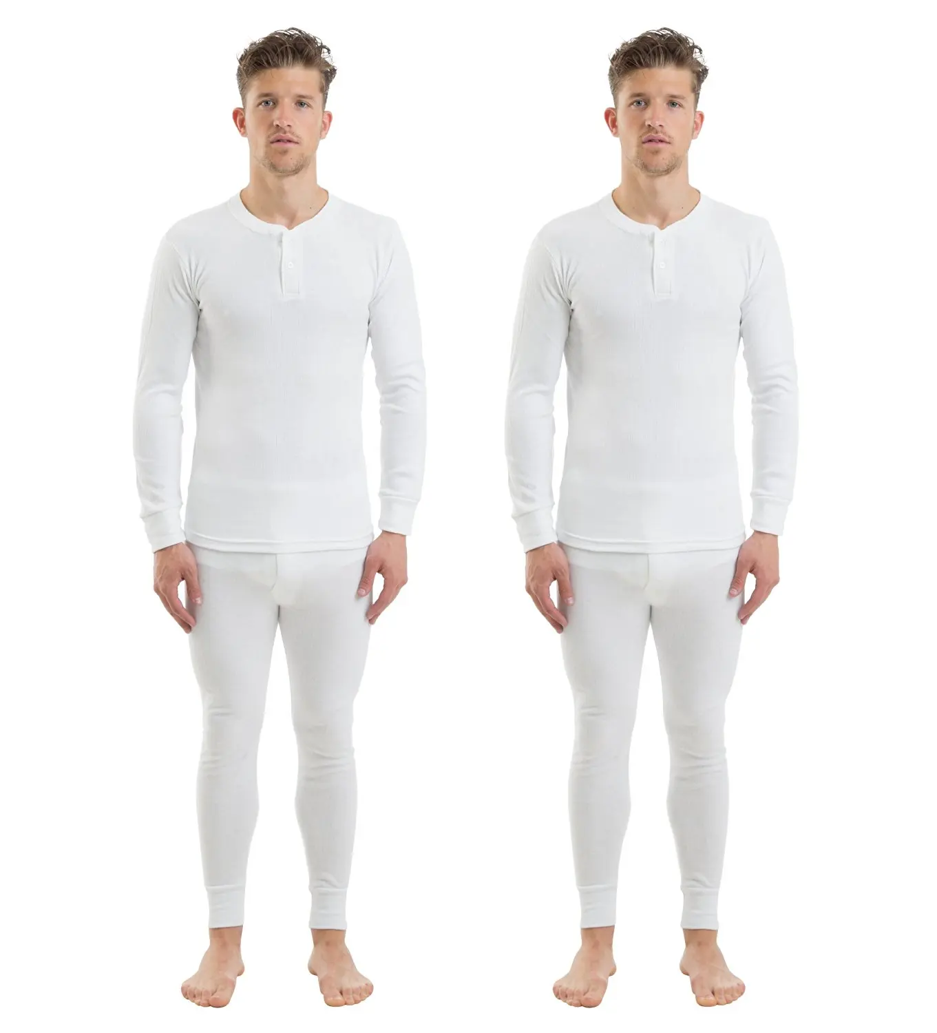 mens white long underwear