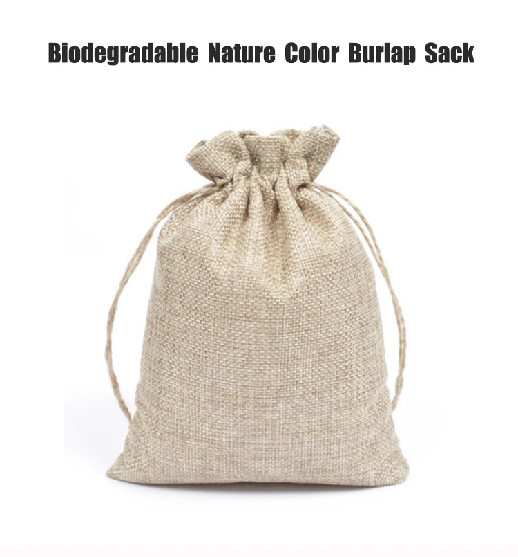 Ecofriendly Biodegradable Nature Color Burlap Sack With String Buy