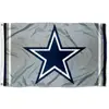 Custom 90*150cm NFL Dallas Cowboys Metallic Silver Flag